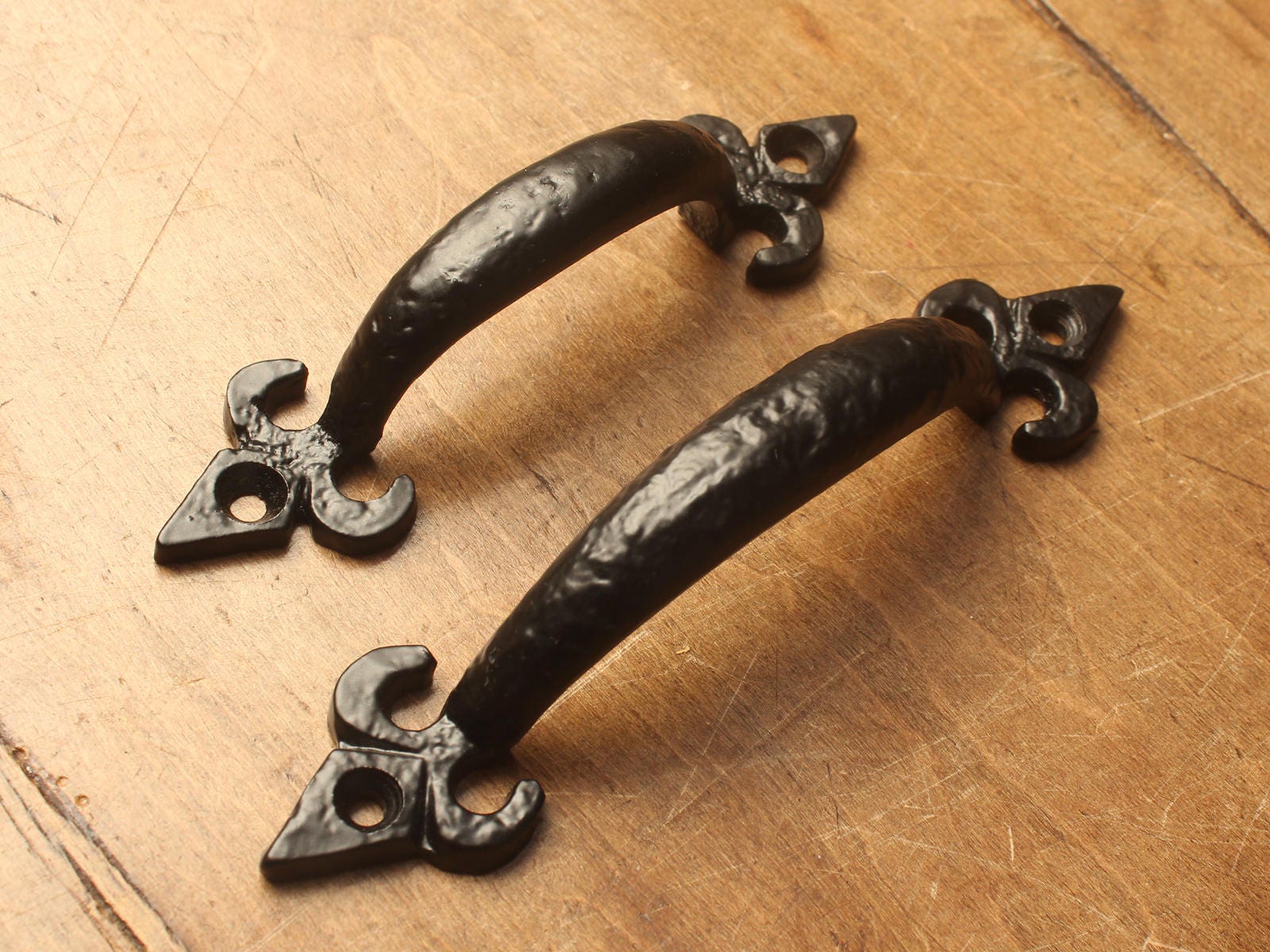 Antique Cast Iron Drawer Pulls – Butterfly Kitchen Cabinet Knob, Rustic Farmhouse Style, Reproduction