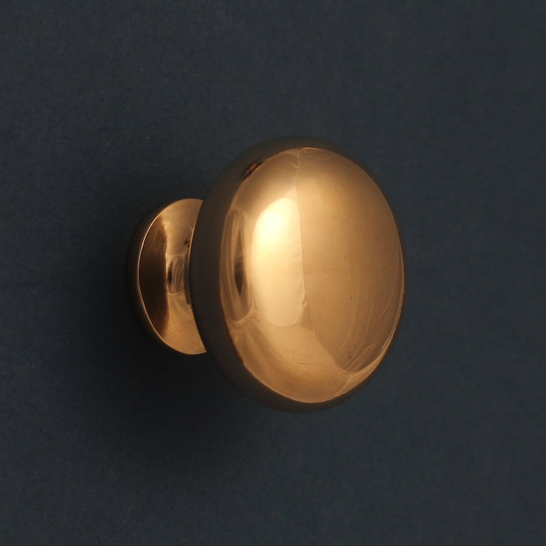 Polished Bronze Handles & Knobs Solid Cast Handles Etsy