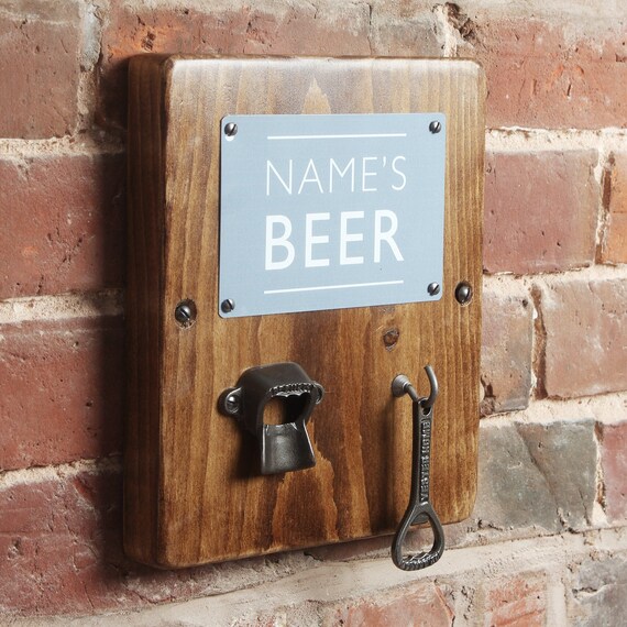 Personalised Wooden Wall Mounted Bottle Opener Father S - Wall Mounted Bottle Openers Uk Personalised Wooden Wall Mounted Bottle Opener Father S - Wall Mounted Bottle Openers Uk
