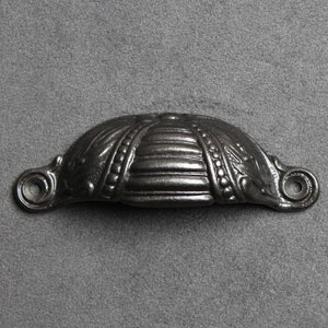 1 x Antique Style Beehive Victorian Cast Iron Drawer Pull ~ Rustic Vintage Handles Cabinet Kitchen Cupboard Door Knobs Cup Pull