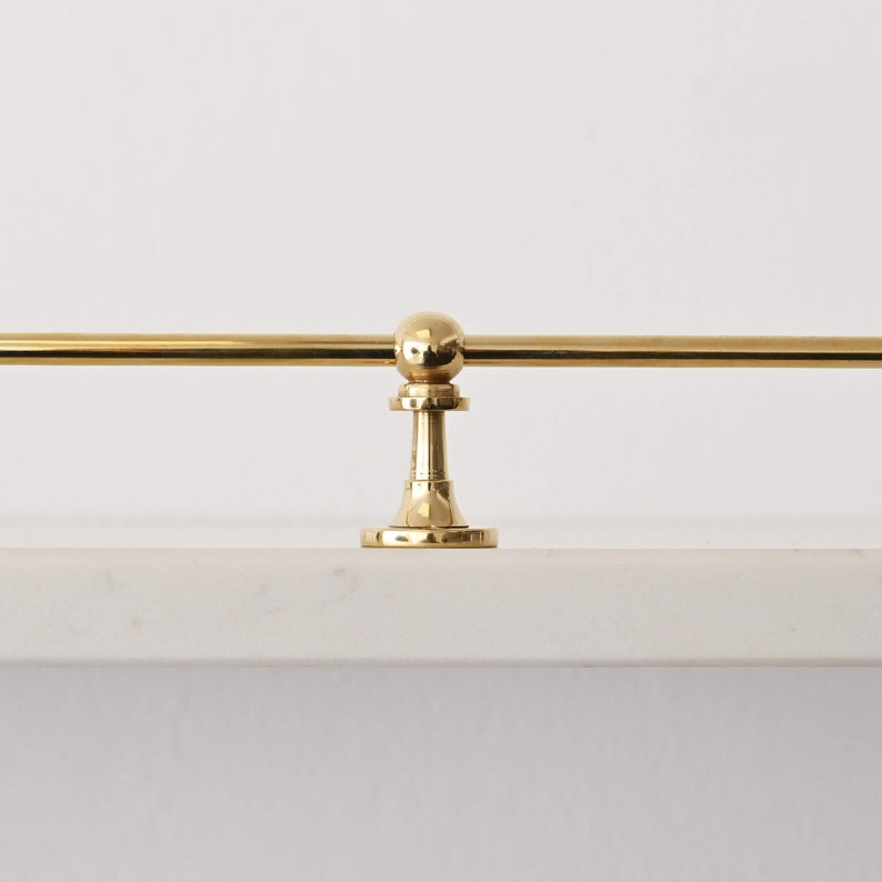 Fiddle Rails Uk Victorian Polished Brass Gallery Rail | Kitchen Fiddle Tipping Shelf ...