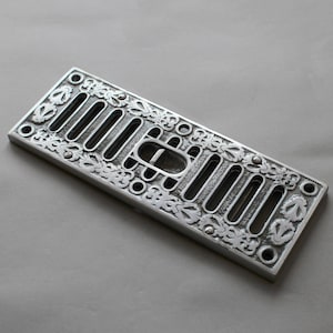 Victorian Air Vents - Open & Close Air Vents Hit Miss Slotted Decorative Ornate Beautiful Vents Cast Brass Polished Aluminium Black