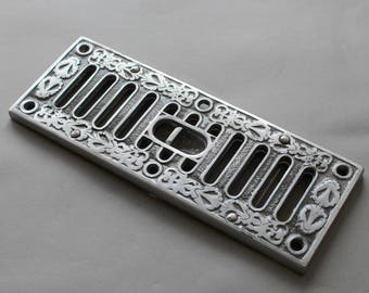 Victorian Air Vents - Open & Close Air Vents Hit Miss Slotted Decorative Ornate Beautiful Vents Cast Brass Polished Aluminium Black