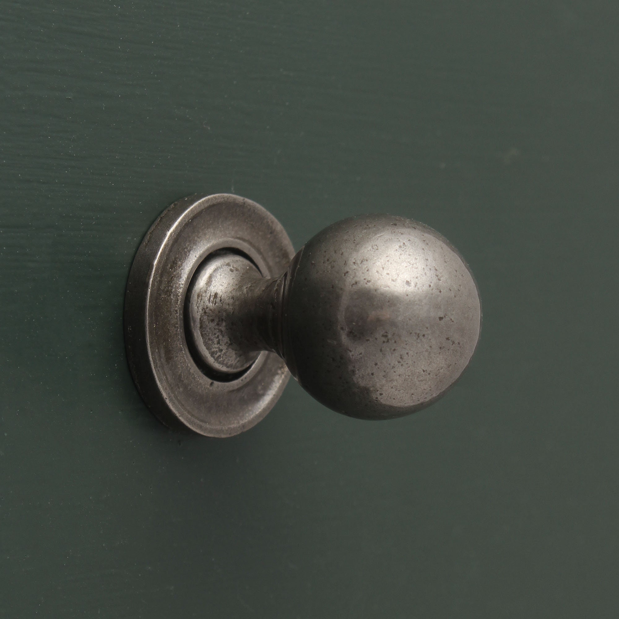 Cast Iron Cabinet Knob Round Cupboard Pull Shaker Style