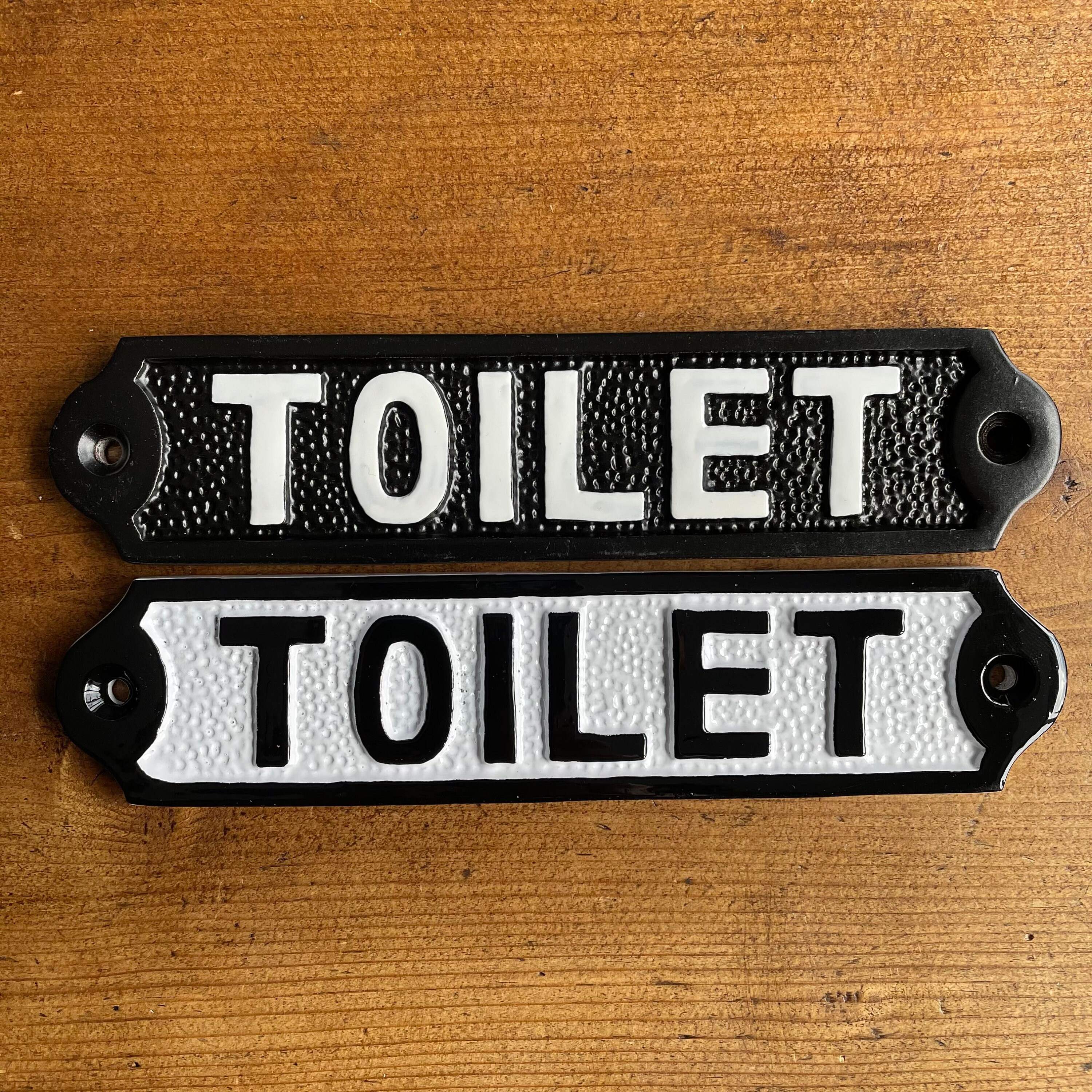 Vintage Victorian Style TOILET BATHROOM Door Sign Cast Iron Period Plaque Metal Vintage Victorian Style TOILET BATHROOM Door Sign Cast Iron Period Plaque Metal