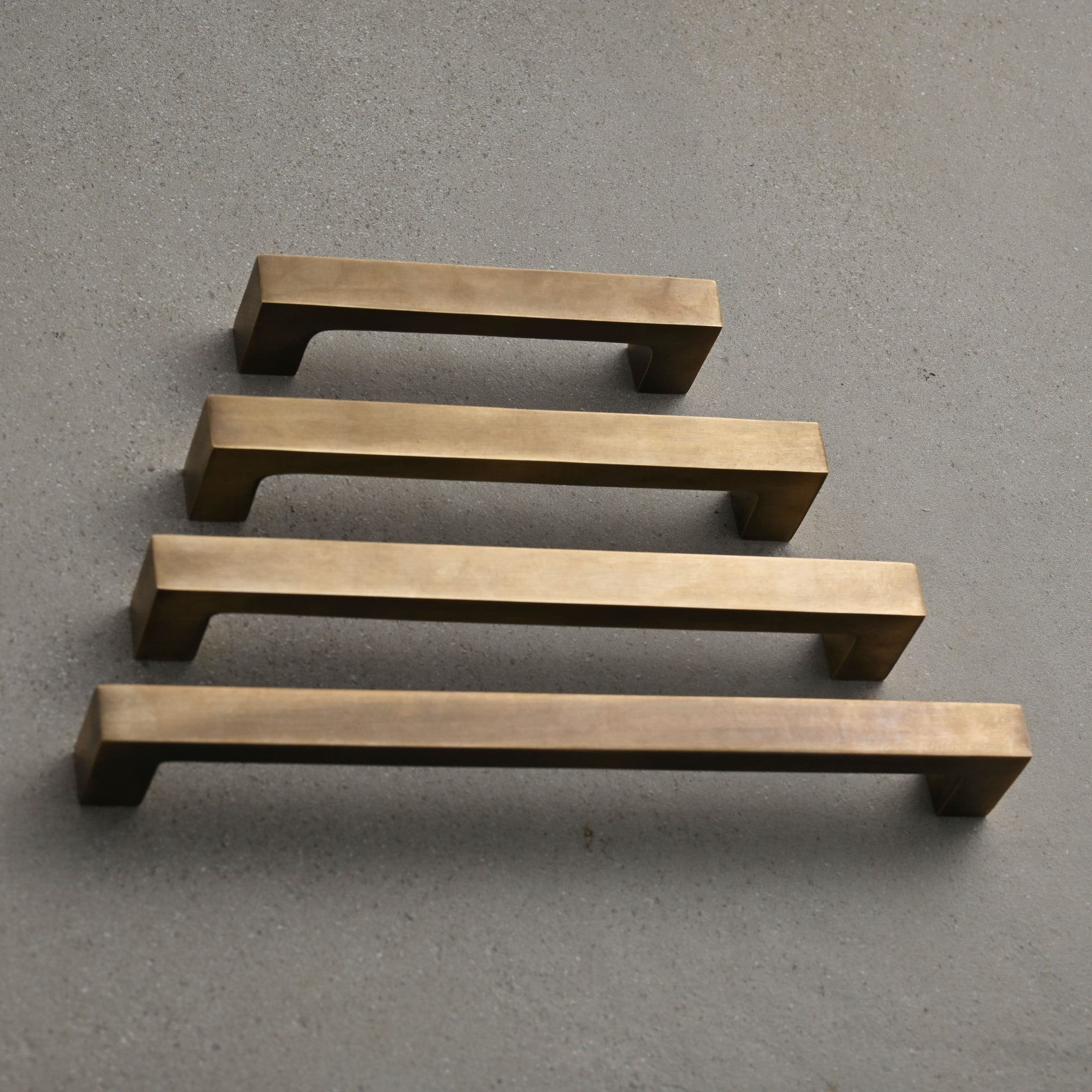 Solid Aged Brass Bar Kitchen Cabinet Handles | Cupboard Drawer Door ...