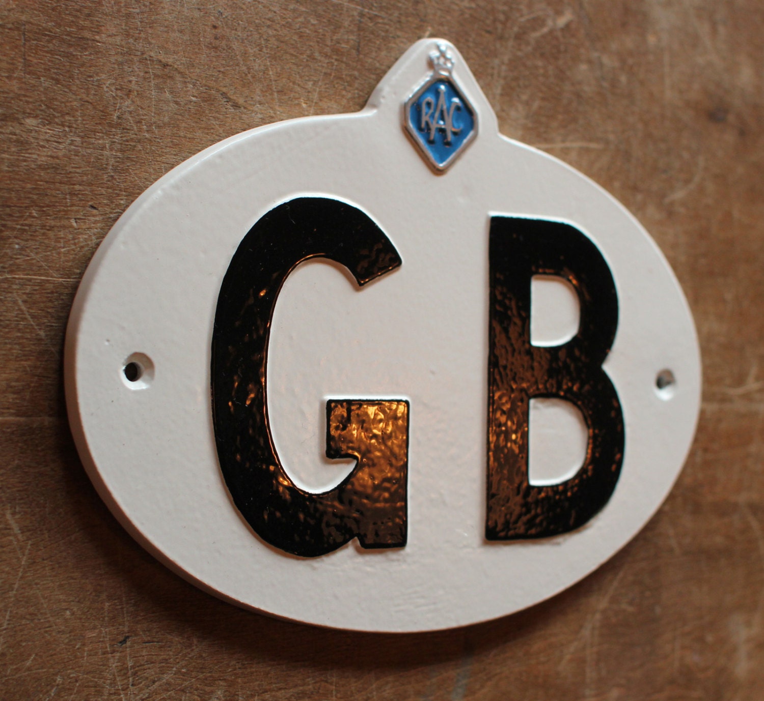 GB Voiture Pare-Choc Badge Autocollant Logo Avec Union Jack Bord Ovale Type  Gec