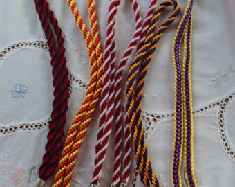 Game Day Kumihimo Braided Lanyards - REDUCED