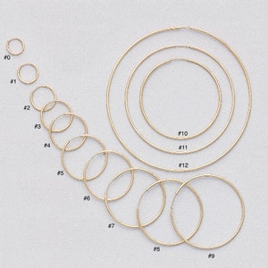 1,2 mm Gold gefüllt Eupol Ohrringe-Gold gefüllt Reifen-PUSH BACK Verschluss-Infinity Reifen-Verkauf von einem Paar