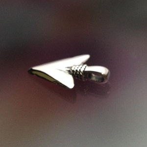 925 Solid Sterling Silver Arrowhead Spear Point Pendant/Polished/Oxidized/Spear Charm