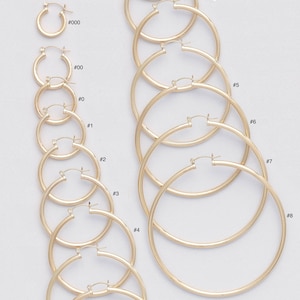 3 mm LATCH BACK Closure-Gold Filled Endless Hoop Earrings-PLAIN-Gold Filled Hoop-Infinity Hoops-Selling by One pair