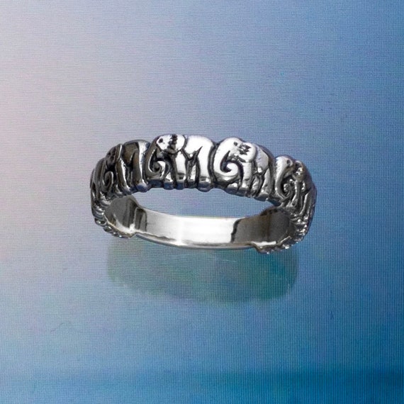 Marching Bronze Elephant Ring Marching Bronze Elephant Ring