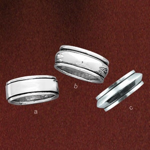 Silver Spinner Polished Band Ring-.925 Silver POLISHED SPINNER Ring-Polished Plain Rotating Ring Anxiety and Stress-Spin Ring help Worry