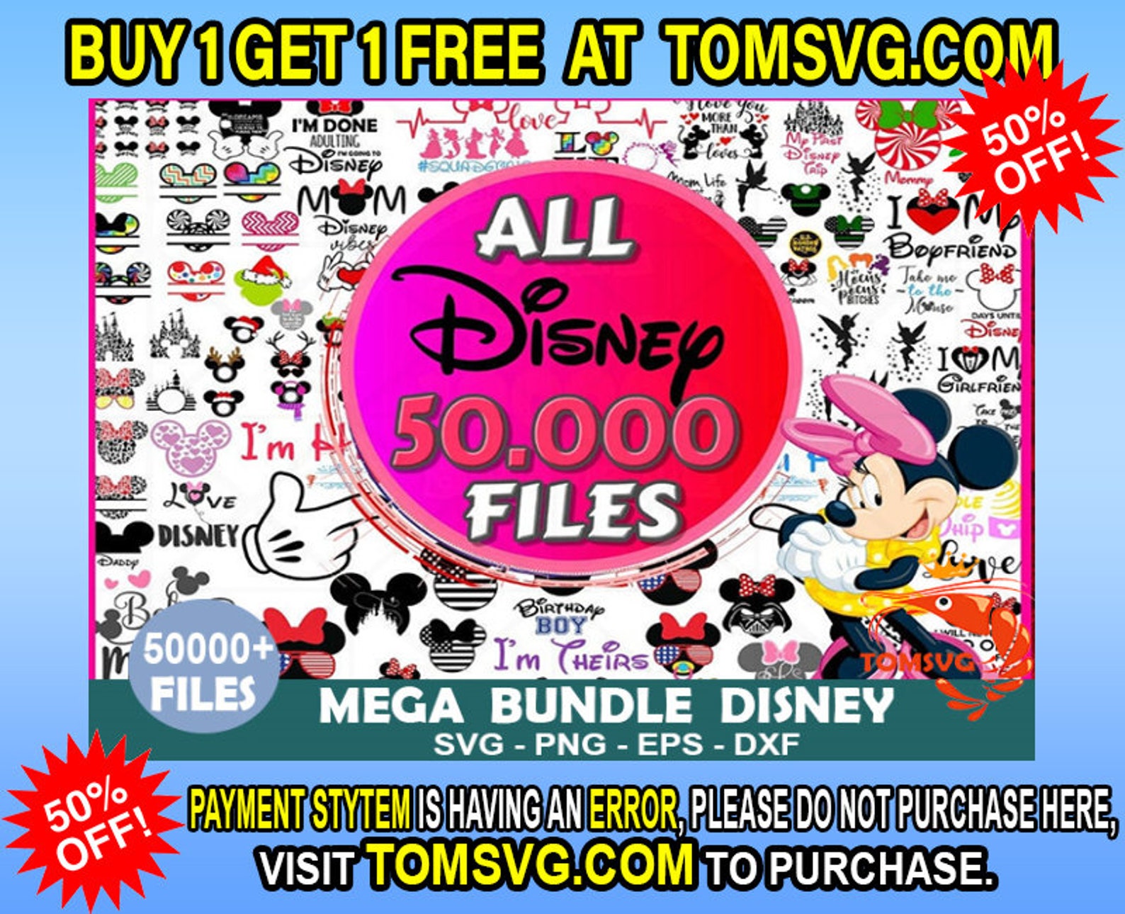 50000 Disney Svg Bundle Disney Svg Mickey Svgdisney Svg Etsy