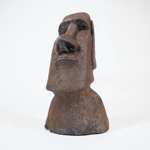 Easter Island Moai Head - Burnt Umber