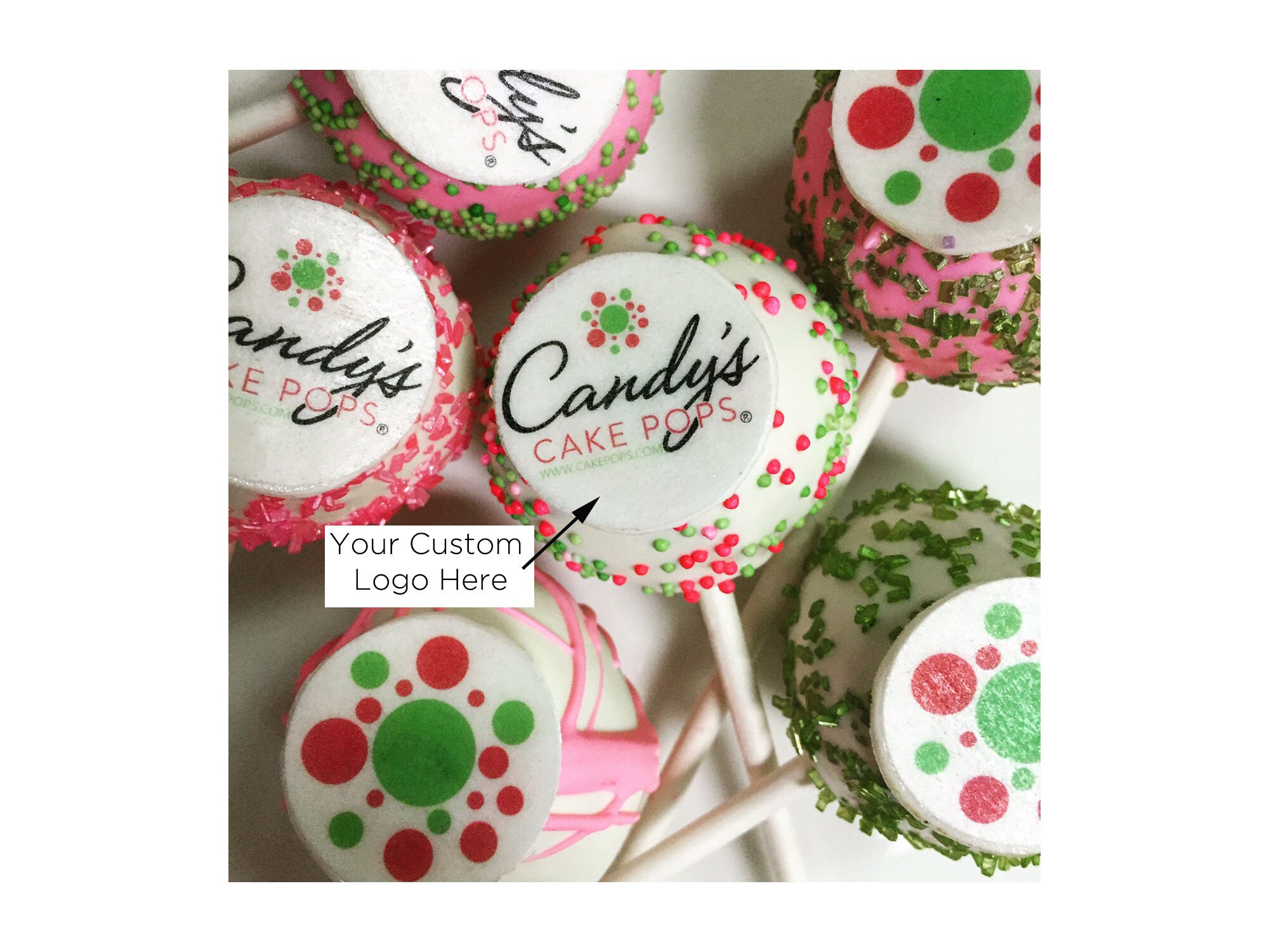 Custom Corporate Logo Cake Pops 1 Dozen Etsy