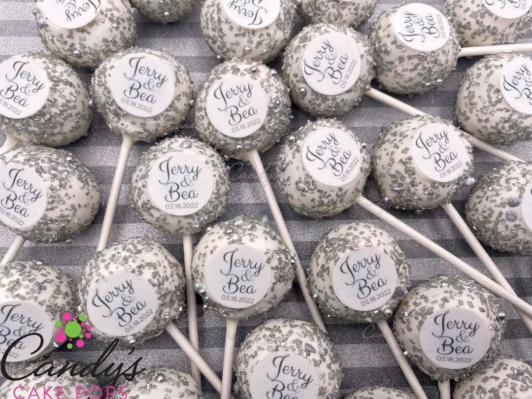 Wedding Favor Cake Pops Personalized - Etsy