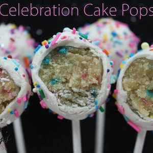Confetti Funfetti Vanilla Sprinkle Cake Pops birthday Rainbow confetti-funfetti-vanilla-sprinkle-cake-pops-birthday-rainbow
