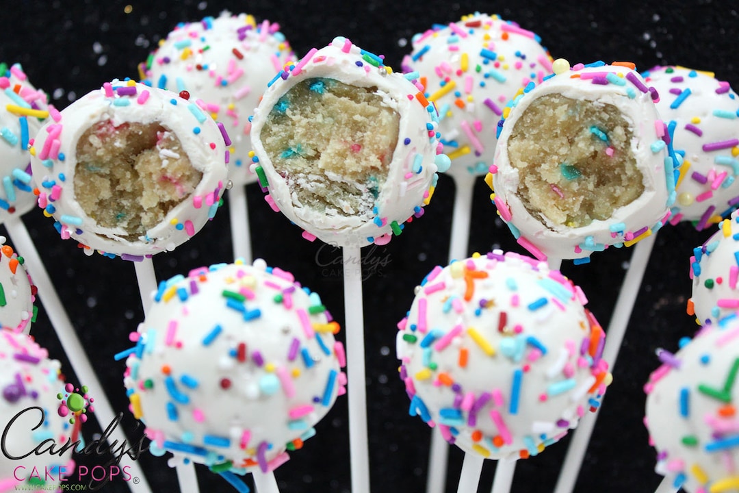 Confetti Funfetti Vanilla Sprinkle Cake Pops birthday Rainbow confetti-funfetti-vanilla-sprinkle-cake-pops-birthday-rainbow