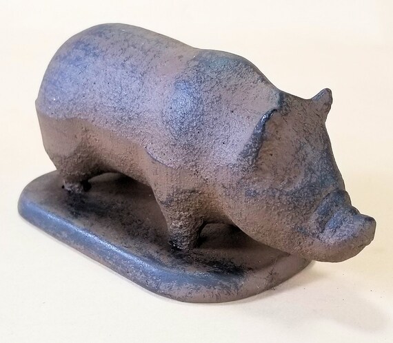 Heavy Cast Iron Pigs Piggies or Hogs for Paperweights or Door | Etsy