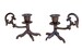 2pc set Cast Iron Chicken Foot Claw Candle Holders Talon for Tapers COI 