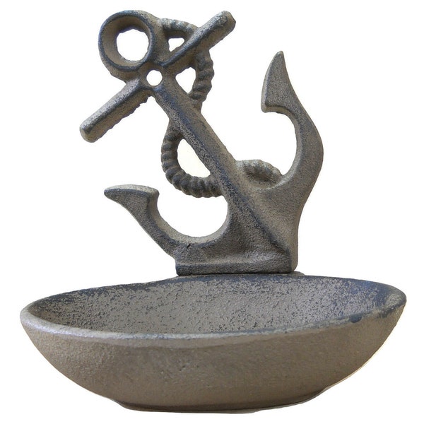 Nautical Anchor Soap Dish Cast Iron Construction