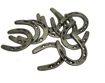 20 pc Cast Iron Pony Horseshoes for Decorating and Crafts 3 1/2" x 3"