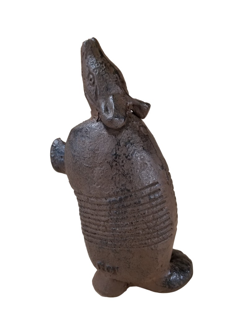 Cast Iron Armadillo Door Stop Rustic Brown Etsy