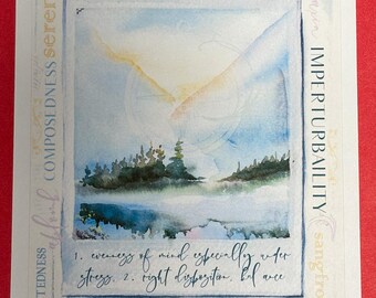 Equanimity Word of the Year Sticker: A5 Notebook Size