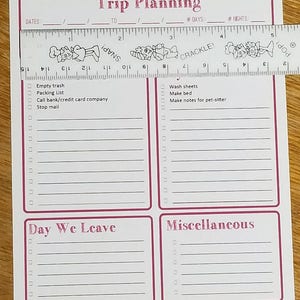 Trip Planning Stickers for Dot Journal image 6