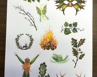 Beltane Sticker | May Day | Dot Journal Accessories | Pagan | Wiccan