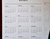 Year-on-a-Page Sticker | Dot Journal Accessories | Annual Overview | Yearly Calendar | 2025
