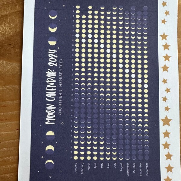 Moon Planner Etsy