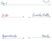 Printable Daily Docket - Circles (Digital Download)