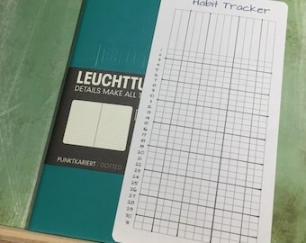 Monthly Habit Tracker Sticker for Dot Journal | Habit Tracking | Habit Goals | Dot Journal Accessories