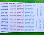 Minimalist Daily Planner Stickers: Dot Journal Kit, Date Stickers