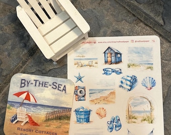 Beach Getaway Stickers for Dot Journals and Planners