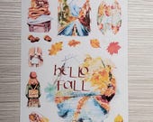 Hello Fall Planner Stickers: Autumn Cottagecore Journal Accessories