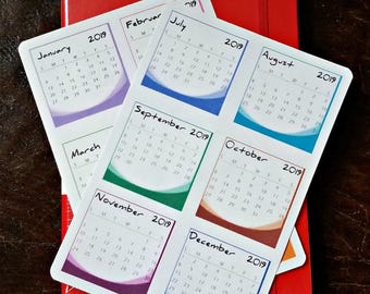 Mini-calendar Dot Journal Stickers 2026 | 2027 | Planner Kit