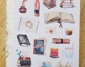Bibliophile Reading Fun Stickers for Dot Journals and Planners