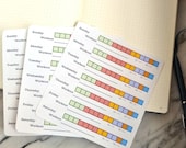 21-Day Eating Plan | Portion Control Stickers | Dot Journal Accessories | Meal Planning Stickers