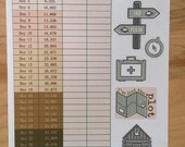 Camp NaNoWriMo tracking stickers | Dot Journal Accessories | NaNo Tracking | Writing Trackers