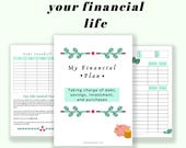 Financial Planning | Budgeting | Savings Goals printable planner kit (digital download)