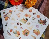 Autumn Journal Sticker Set: Cottagecore Fall Planner Stickers (145 pc.)