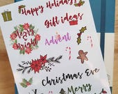 Christmas stickers | Dot Journal accessories | Gift Ideas | Gingerbread Men | Yule decorations