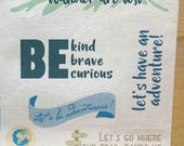 Hiking Stickers | Dot Journal Accessories | Outdoors Inspiration Stickers | Wanderlust