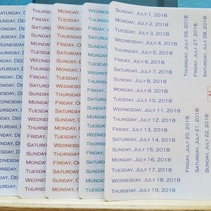 12 Monate Set Minimalistische tägliche Aufkleber + Monat Tabs | Datiert Planer Aufkleber | Dot Journal Kit | Tab Divider