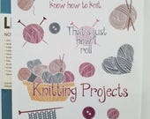 Knitting Fun Stickers for Dot Journals, Planners, Scrapbooks, Letters, Notebooks