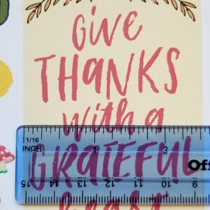 November decorative stickers Dot Journal Accessories Gratitude Stickers Autumn Love Planner Stickers image 7