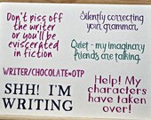Writing Humor Stickers | Gifts for Writers | Dot Journal Accessories | Writer Jokes